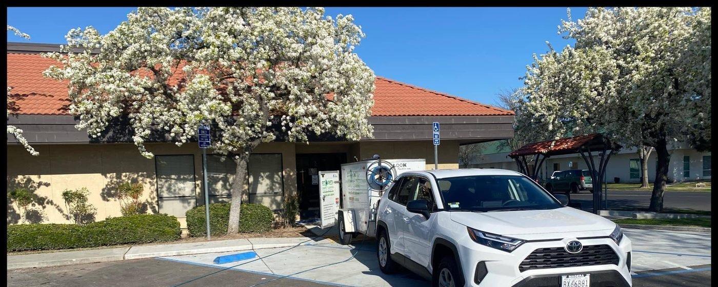 The EcoFresh rig on site at a commercial job in Madera